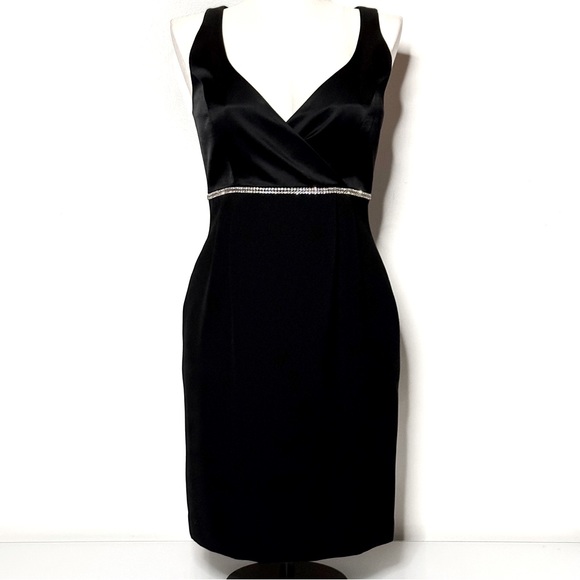 Andrea Polizzi Dresses & Skirts - LBD Black Cocktail Dress by Andrea Polizzi for Rex Lester 10 Rhinestones